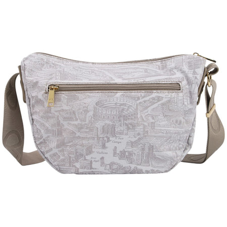 YNot borsa hobo bag small latte linea GUM stampa Roma GUM004S5 Borse YNot