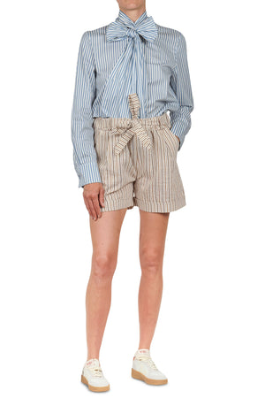 LA FEMME BLANCHE La Femme Blanche - Camicia - 451489 - Bianco/Blu da donna