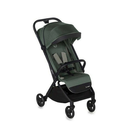 JANE' Passeggino CLAP - colore BOTANIC - con telaio in alluminio robusto, chiusura automatica e compatta, dimensioni adatte alle cabine degli aerei, adatto dalla nascita fino a 26 kg, con sospensioni su 4 ruote e finiture in similpelle
