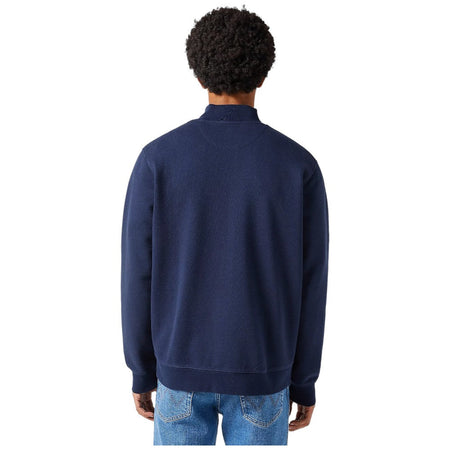 Wrangler felpa blu con zip 112350547