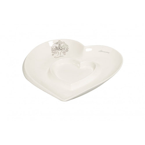 Matrimonio Harmony Antipastiera cuore albero  Porcellana