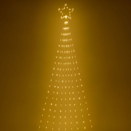 Stella cometa 3 m, con gocce led bianco caldo per addobbi e decorazioni natalizie