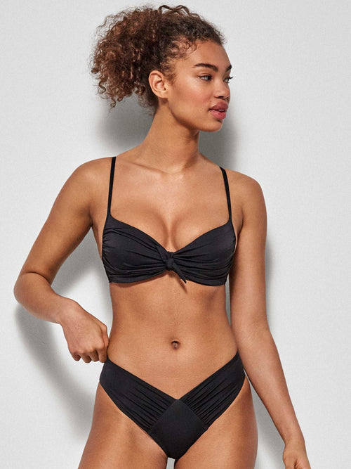 Slip con top bikini Gisela Negro