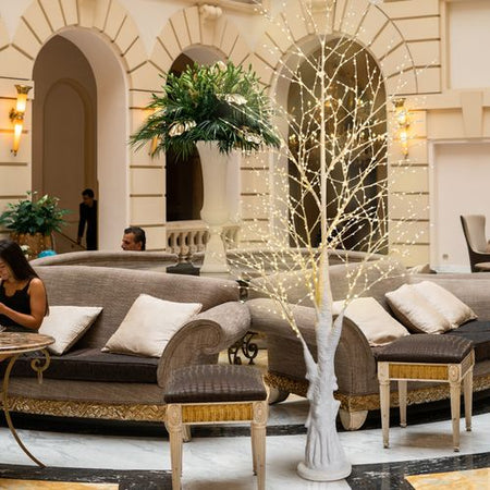 Albero di Natale luminoso con 1200 MicroLed decorazione da interno ed esterno h 240 cm