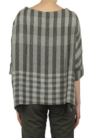 MAMA B Mama B - Blusa - 450681 - Verde/Latte da donna