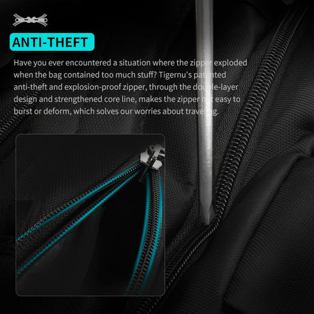 Tigernu zaino da viaggio e lavoro T-B3105 3A nero