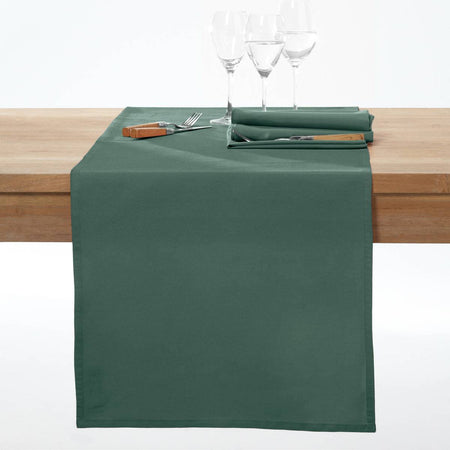 Runner in cotone tinta unita per tavolo di Natale 40 x 140 cm