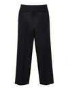 Gucci Pantalone Sartoriale Nero in Tessuto Tecnico da donna