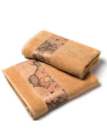 Beauty Asciugamani set ! Alviero Martini Geo Classic Cotone + Pochette Eleganza e Stile 1 Classe di cotone 100%