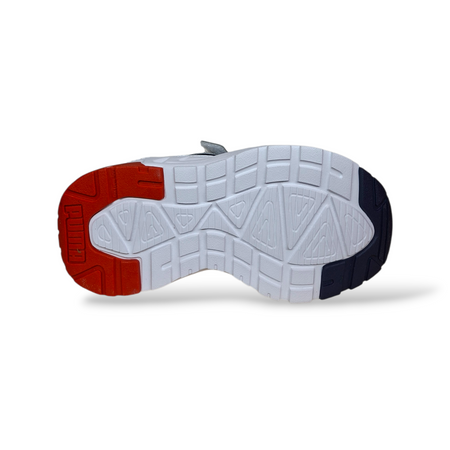 Puma Trinity Sneakers Bambino Bianco Blu Rosso – Velcro e Lacci | Taglie 28-35