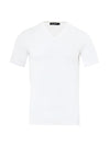 Dolce & Gabbana T-shirt Scollo a V in Cotone Bianco da uomo