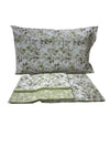 Completo Lenzuola Fiori Matrimoniale in Cotone Made in Italy