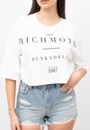 John Richmond T-SHIRT T-SHIRT (CROPPED OVER) da donna