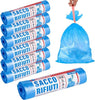 7x-Rotoli-Sacchetti-Buste-Spazzatura-40lt-55x65-Chiusura-Laccetto-Azzurro-105pz