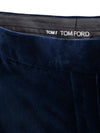 Tom Ford Gonna Midi in Velluto Blu da donna