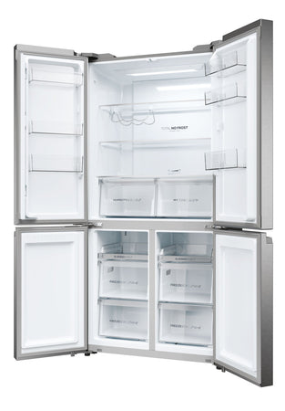 Haier HCR5919ENMP Frigorifero Side-by-Side Libera Installazione Platino