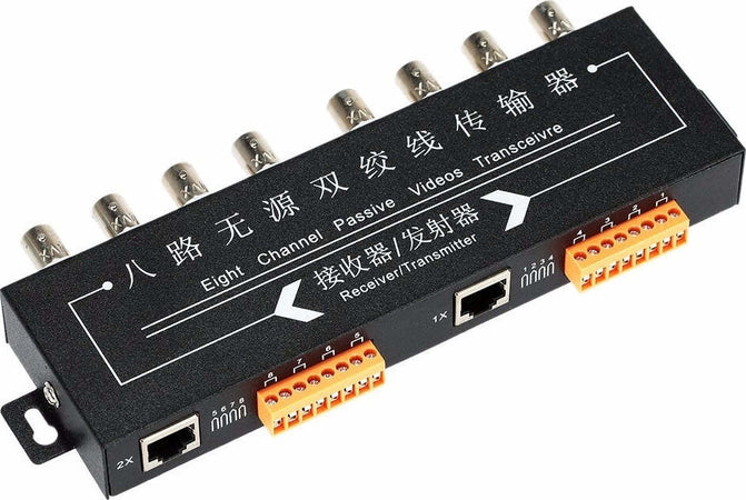 8 CANALI PASSIVO DVR AHD TRASMETTITORE VIDEO BALUN BNC HDCVI UTP RJ45 CAT5  Trade Shop italia - Napoli, Commerciovirtuoso.it