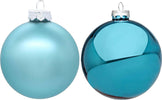 8 palline natalizie di vetro Turchese Lucido e Opaco da Ø 8 cm, Pendaglio Tinta Unita Casa e cucina/Decorazioni per interni/Addobbi e decorazioni per ricorrenze/Decorazioni natalizie/Addobbi e decorazioni/Palle e palline MagiediNatale.it - Altamura, Commerciovirtuoso.it