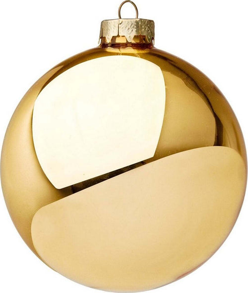 8 palline natalizie in vetro Oro Lucido da Ø 8 cm, Pendaglio Tinta Unita Casa e cucina/Decorazioni per interni/Addobbi e decorazioni per ricorrenze/Decorazioni natalizie/Addobbi e decorazioni/Palle e palline MagiediNatale.it - Altamura, Commerciovirtuoso.it