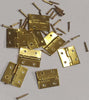 8-PEZZI---CERNIERE-PER-COFANETTI-IN-FERRO-OTTONATO---CON-CHIODI-13x15MM