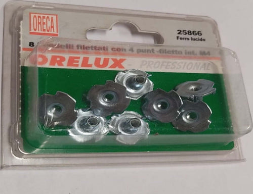 8-PEZZI---FONDELLI-FILETTATI-CON-4-PUNTE-PER-INCASTRO---IN-FERRO-LUCIDO---FILETTO-INTERNO-M4
