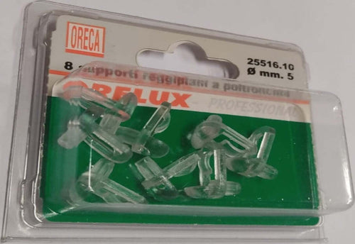 8-PEZZI---SUPPORTO-REGGIPIANO-A-POLTRONCINA-IN-PLASTICA-TRASPARENTE-PER-CRISTALLI---Ø5MM