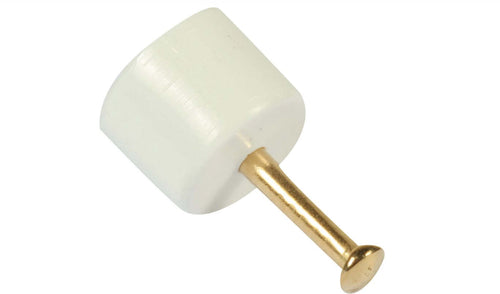 8-PEZZI---SUPPORTO-REGGIPIANO-ROTONDO-11MM-COMPLETO-DI-CHIODO---IN-PLASTICA-BIANCA