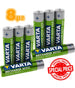 8 Pile Varta Mini Stilo Batterie Ministilo Aaa Ricaricabile Ricaricabili 800mah
