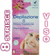 8 STRISCE DEPILATORIE PER VISO PRONTE ALL'USO CERETTA PER DONNA E UOMO UNISEX Salute e cura della persona/Rasatura epilazione e rimozione peli/Epilazione e rimozione peli/Ceretta/Strisce Trade Shop italia - Napoli, Commerciovirtuoso.it