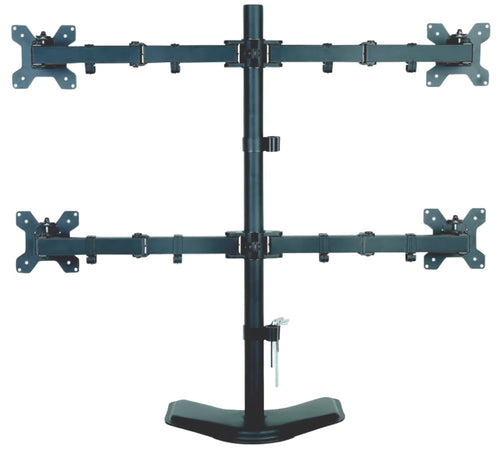 Supporto da Scrivania per 4 Monitor 13-27'' con base