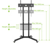 Carrello Supporto Pavimento Porta TV LCD/LED/Plasma 30''-65'' Mensola