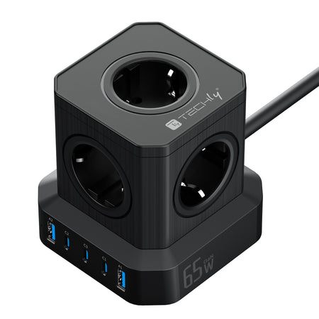 Multipresa da Tavolo USB Cube 5p 2xUSB-A 3xUSB-C