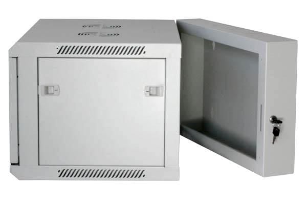 Armadio Rack 19'' a muro 12 unità due sezioni Grigio