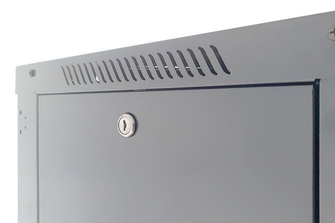 Armadio Rack 19'' a Muro 15 Unità P.450 mm Flat Pack Grigio