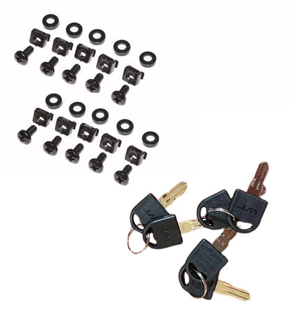 Armadio Rack 19'' a muro 20 unità sezione unica prof. 600mm Nero