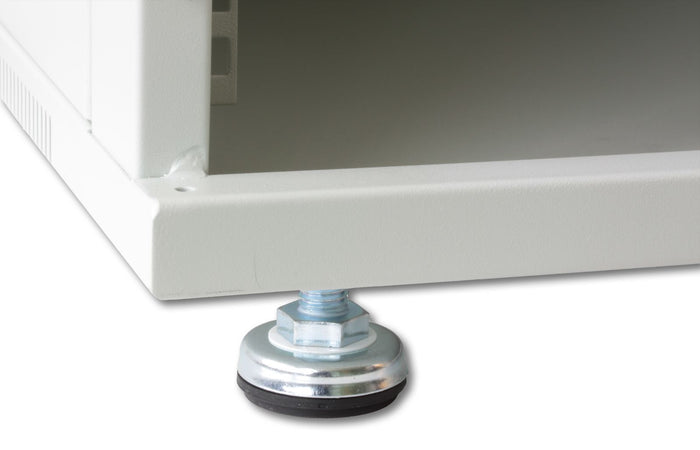 Armadio Rack 19'' a Muro 9U prof. 600 Grigio Assemblato