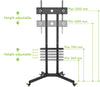 Carrello Supporto Pavimento Porta TV LCD/LED/Plasma 30''-65'' Mensola