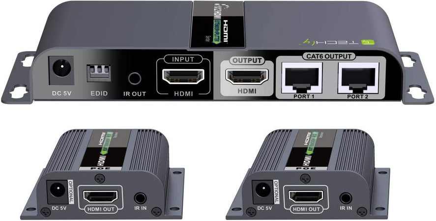 Extender Splitter HDMI 1x2 con IR su Cavo Cat. 6 fino a 40m