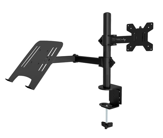 Supporto da Scrivania Braccio per Monitor 13-32'' e Mensola per Laptop