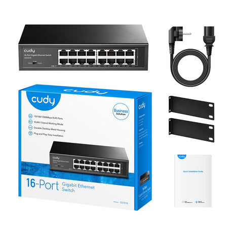 Switch Gigabit Ethernet a 16 Porte, GS1016