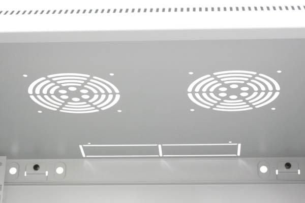 Armadio Rack 19'' a muro 15 unità sezione unica prof. 450mm Grigio