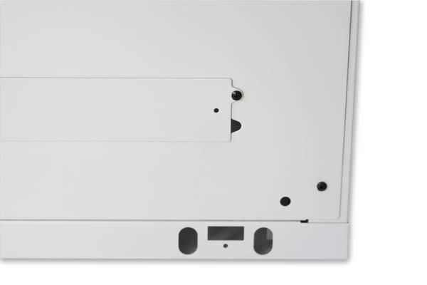 Armadio Rack 19'' a muro 20 unità sezione unica prof. 450mm Grigio
