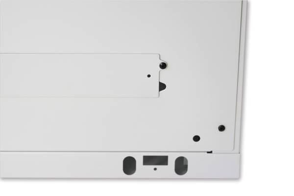 Armadio Rack 19'' a muro 20 unità sezione unica prof. 450mm Grigio
