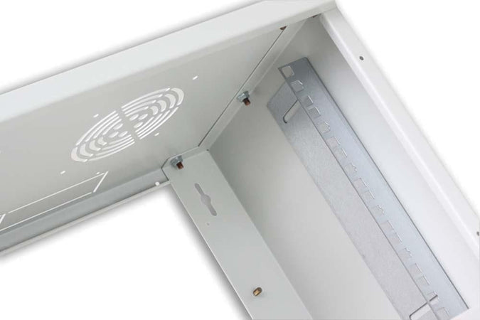 Armadio Rack 19'' a muro 10 unità prof. 400 Grigio Assemblato