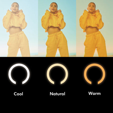 Luce LED 26RGB Anello 25cm con Treppiede Estensibile Selfie Stick