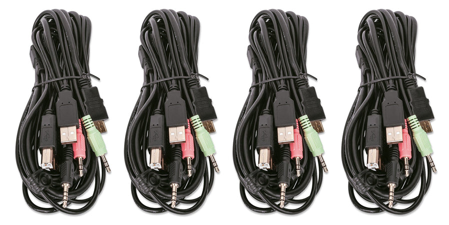 Switch KVM HDMI 4 porte Doppio monitor