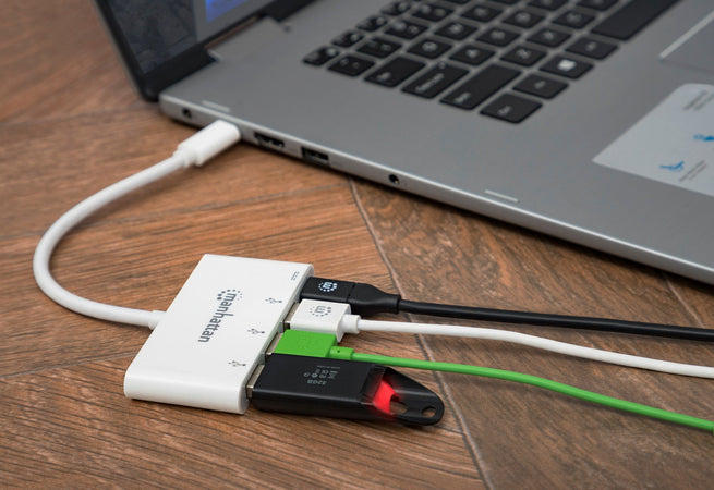 Hub USB 3.2 Gen 1 USB-C con 3 Porte USB tipo A e Alimentazione