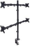 Supporto da Scrivania per 4 Monitor 13-32'' con Morsetto