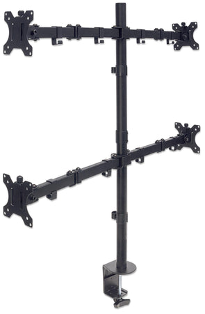 Supporto da Scrivania per 4 Monitor 13-32'' con Morsetto