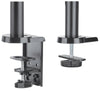 Supporto da Scrivania Doppio Monitor 17-32'' con molla a gas Nero